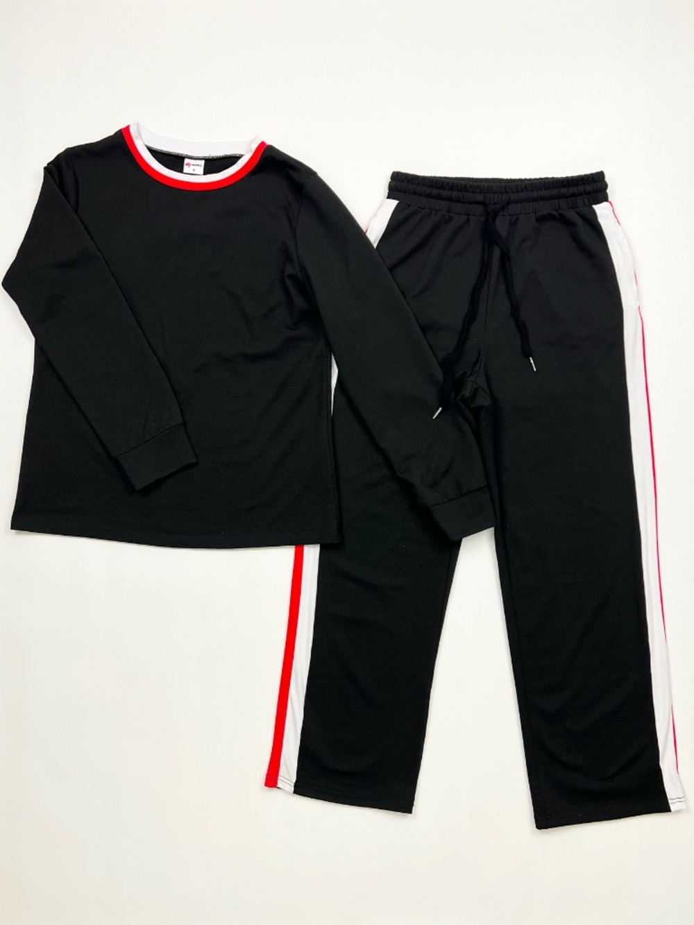 2 Piece Lounge Sets for Women Long Sleeve Tops Wide Leg Sweatpants Sweatsuits